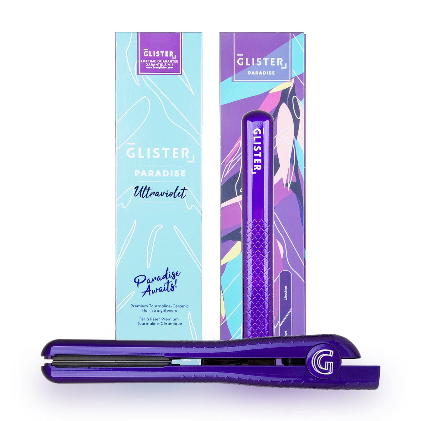 Paradise 1.25 Flat Iron with Tourmaline Gemstone Infusion Glister